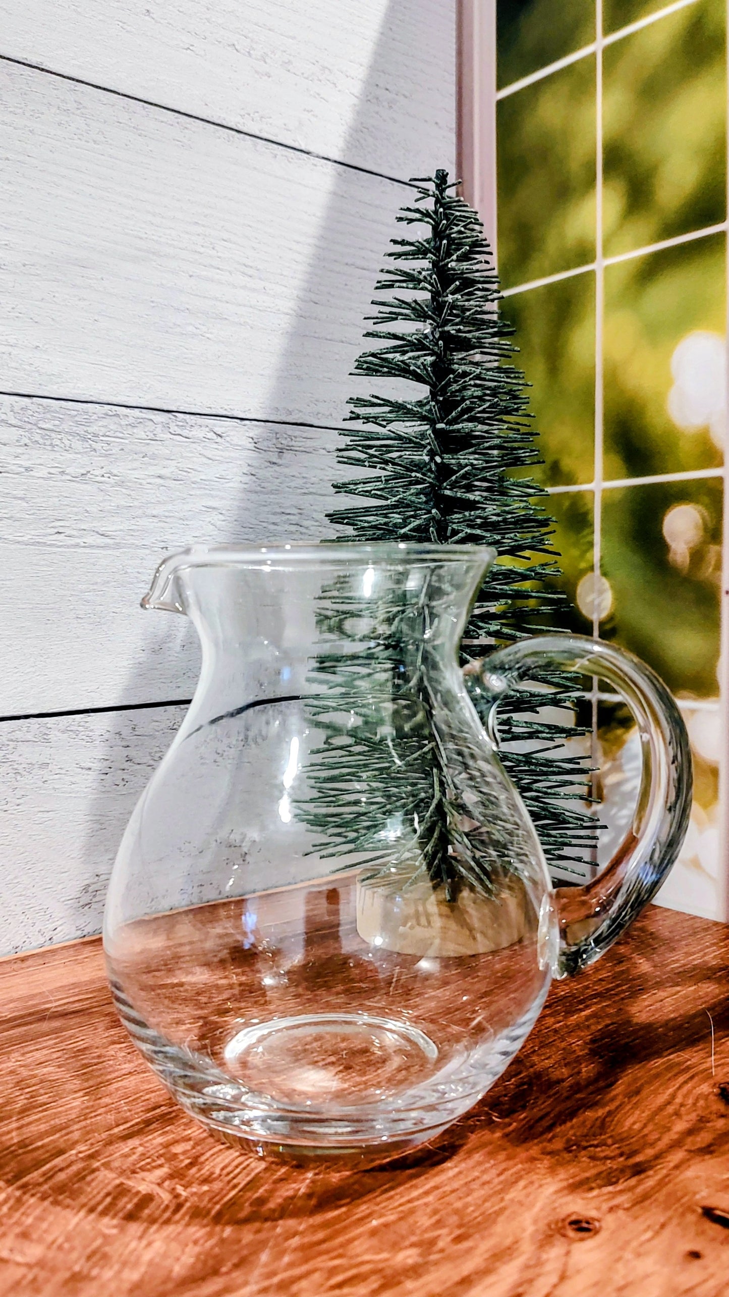 Small Clear Glass Pitcher