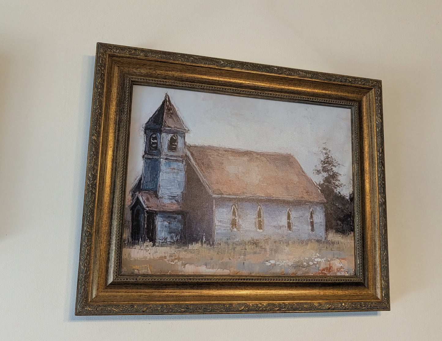 Gold Framed Chapel Canvas