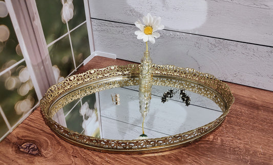 Vintage Mirrored Tray
