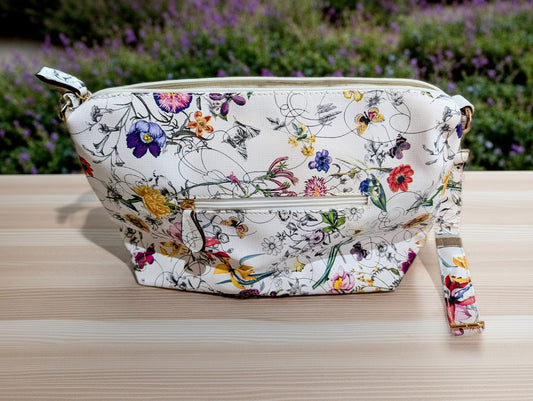 Floral Purse/Crossbody with Shoulder Strap
