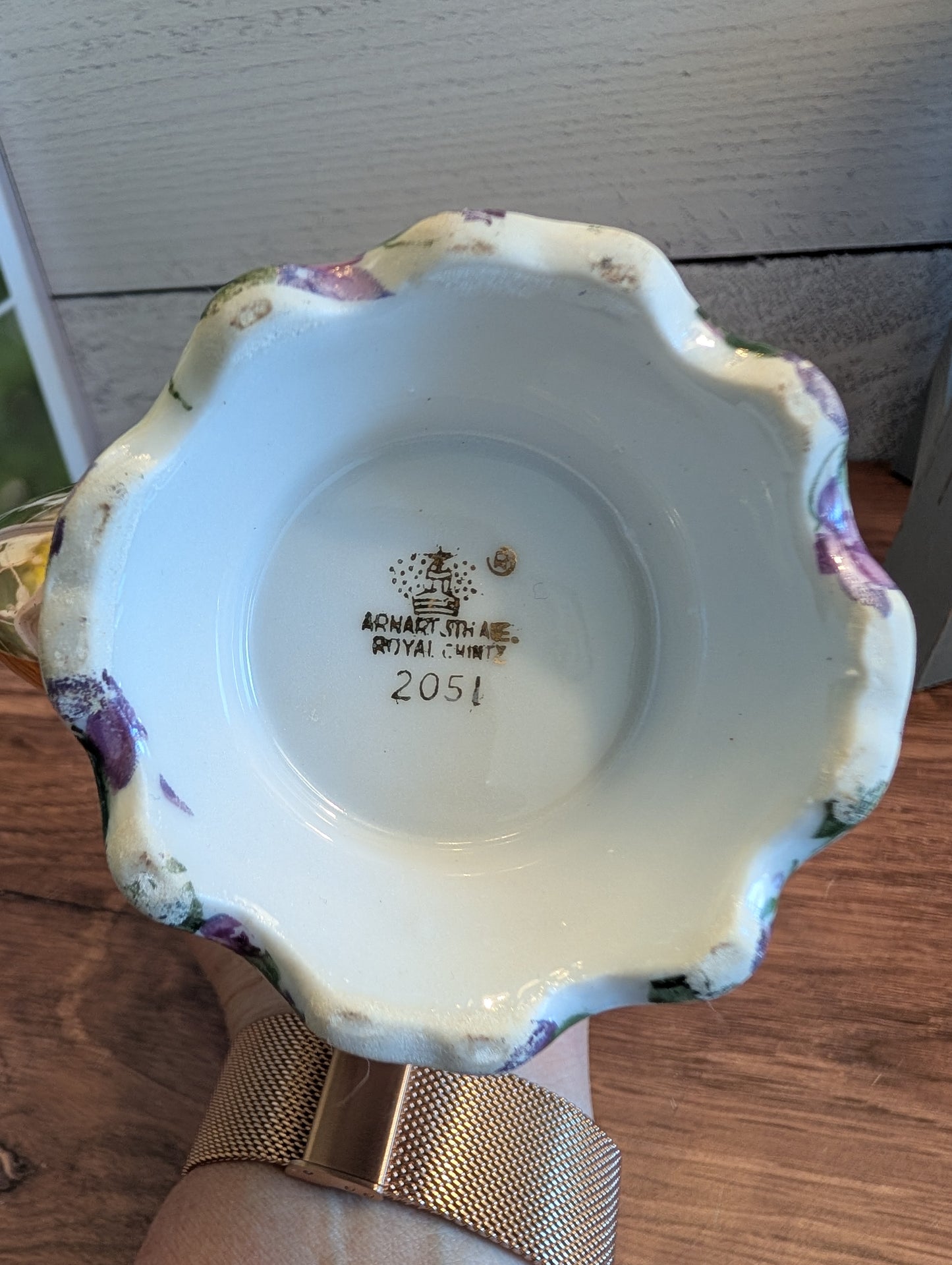 Royal Crown Chinz Violet Teapot