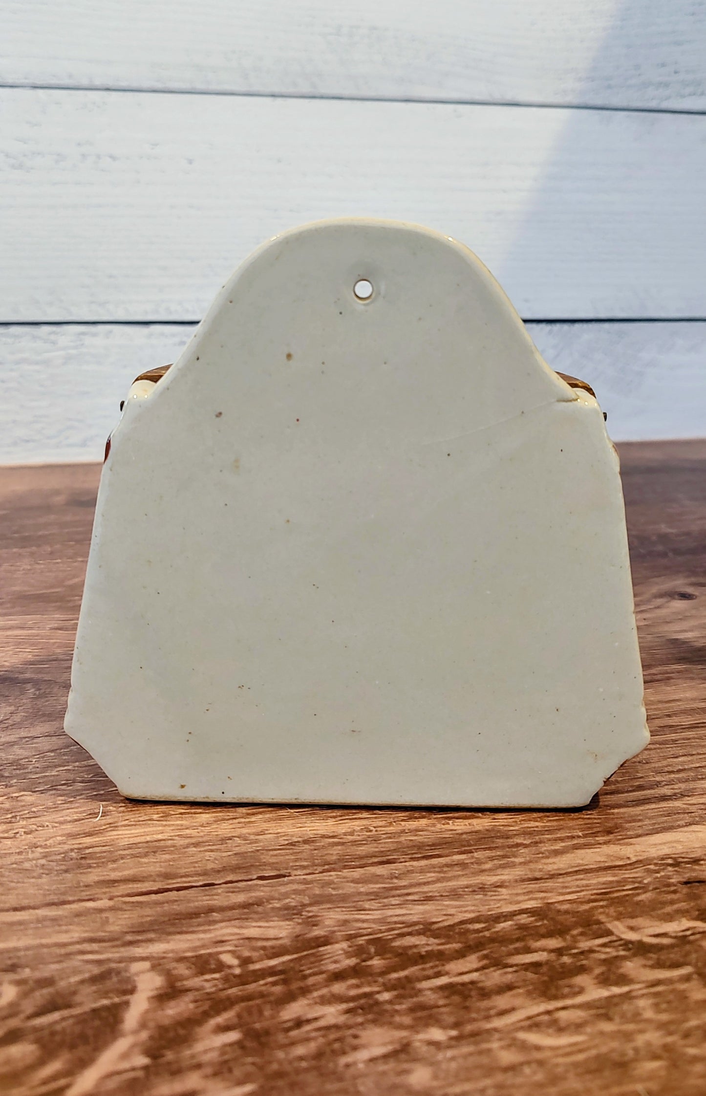 Vintage Salt Crock with Wooden Lid