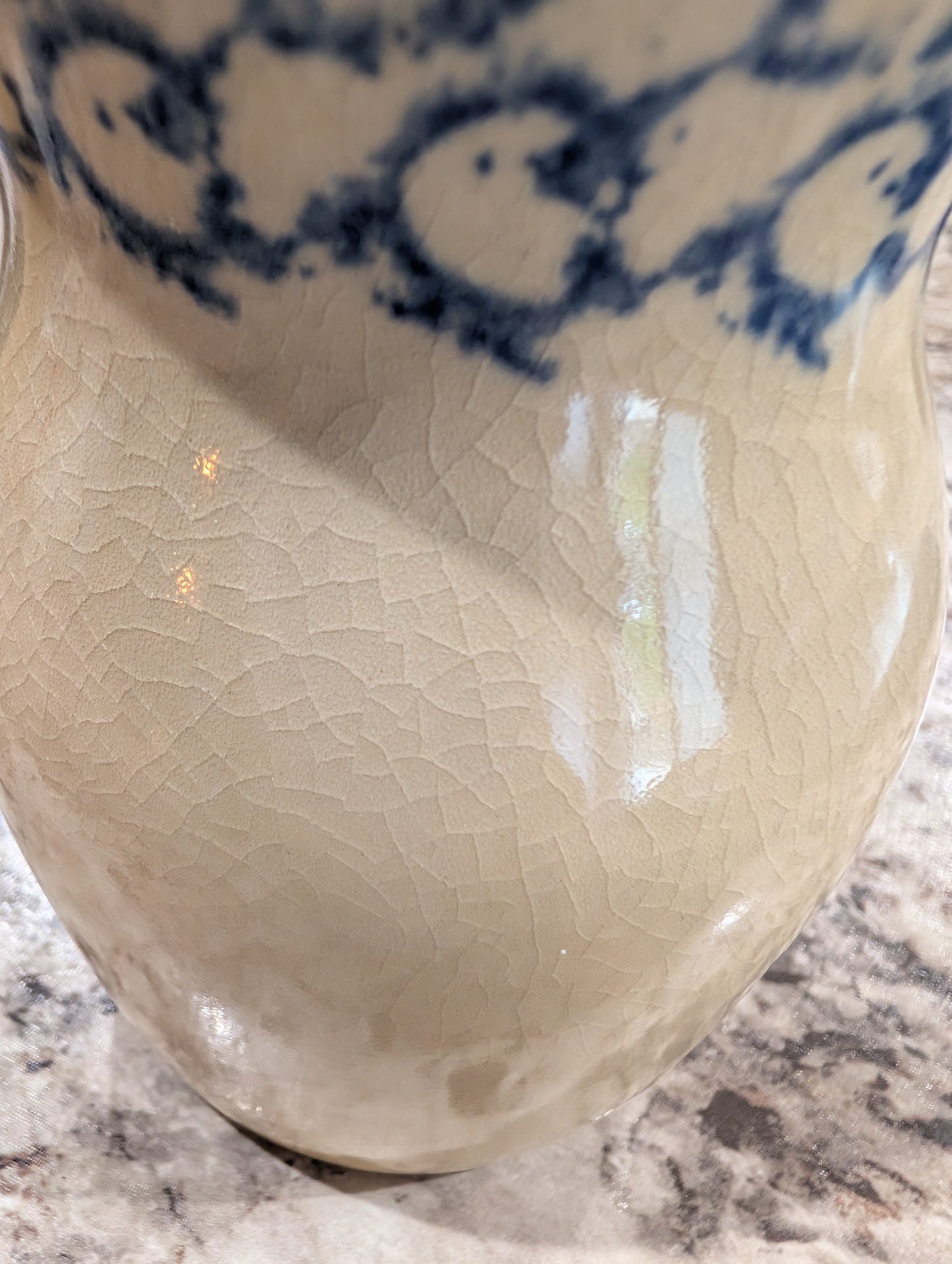 Roseville, Ohio Vintage Stoneware Creamer 1 Pint Pitcher