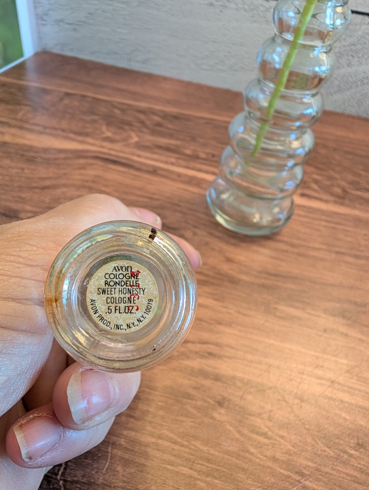 Vintage Avon Bottle Bud Vase