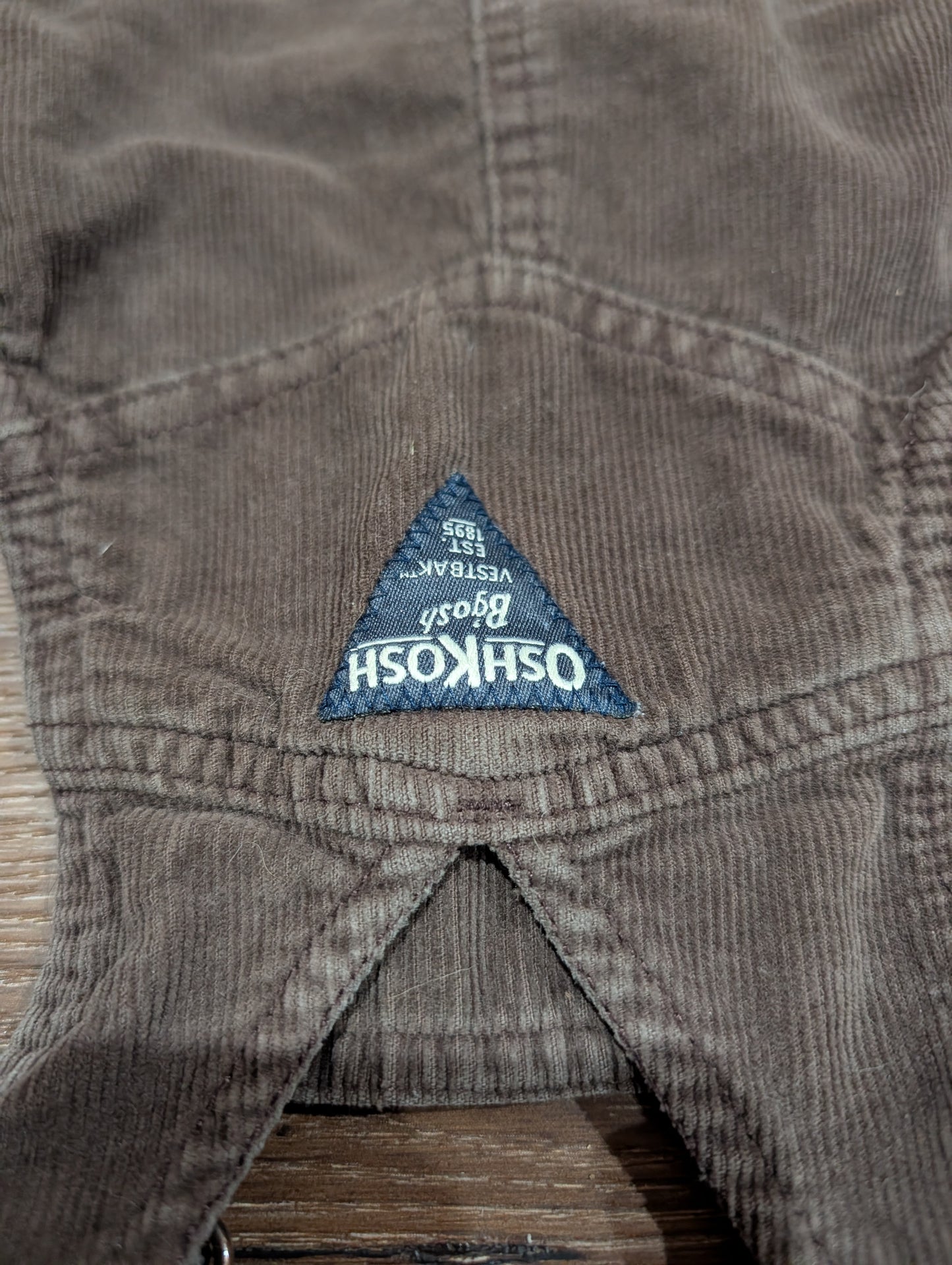 Oshkosh Flannel Lined Bib Overalls 18 mos