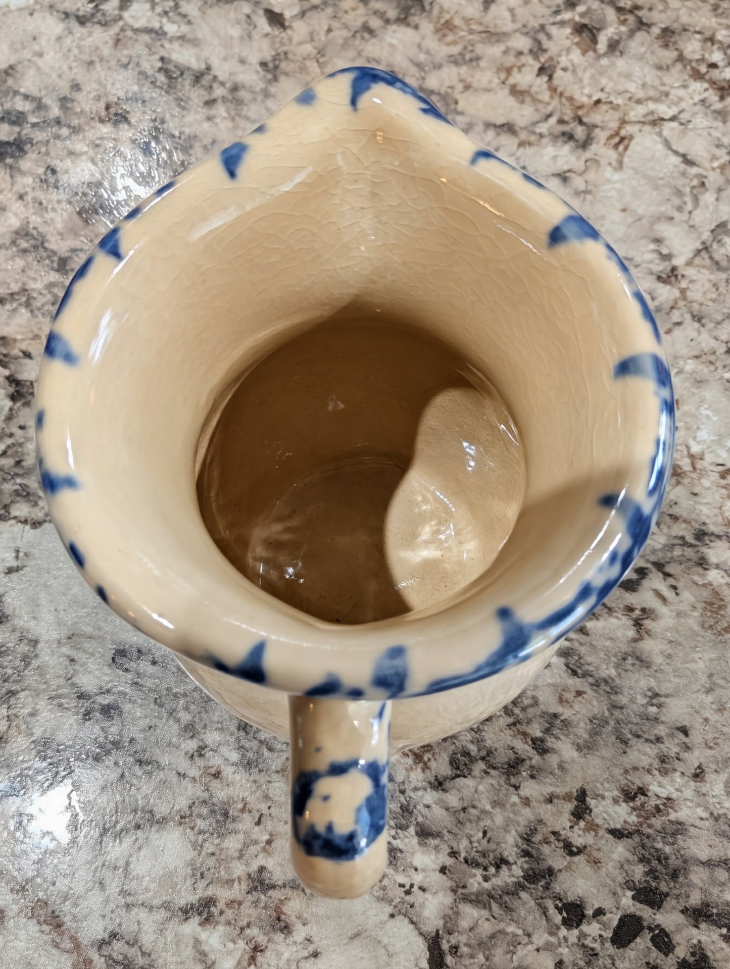 Roseville, Ohio Vintage Stoneware Creamer 1 Pint Pitcher
