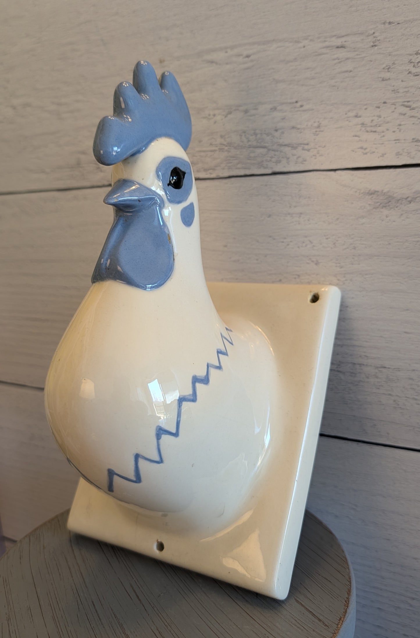 Ceramic Chicken Towel/Apron Hook Wall Hanging