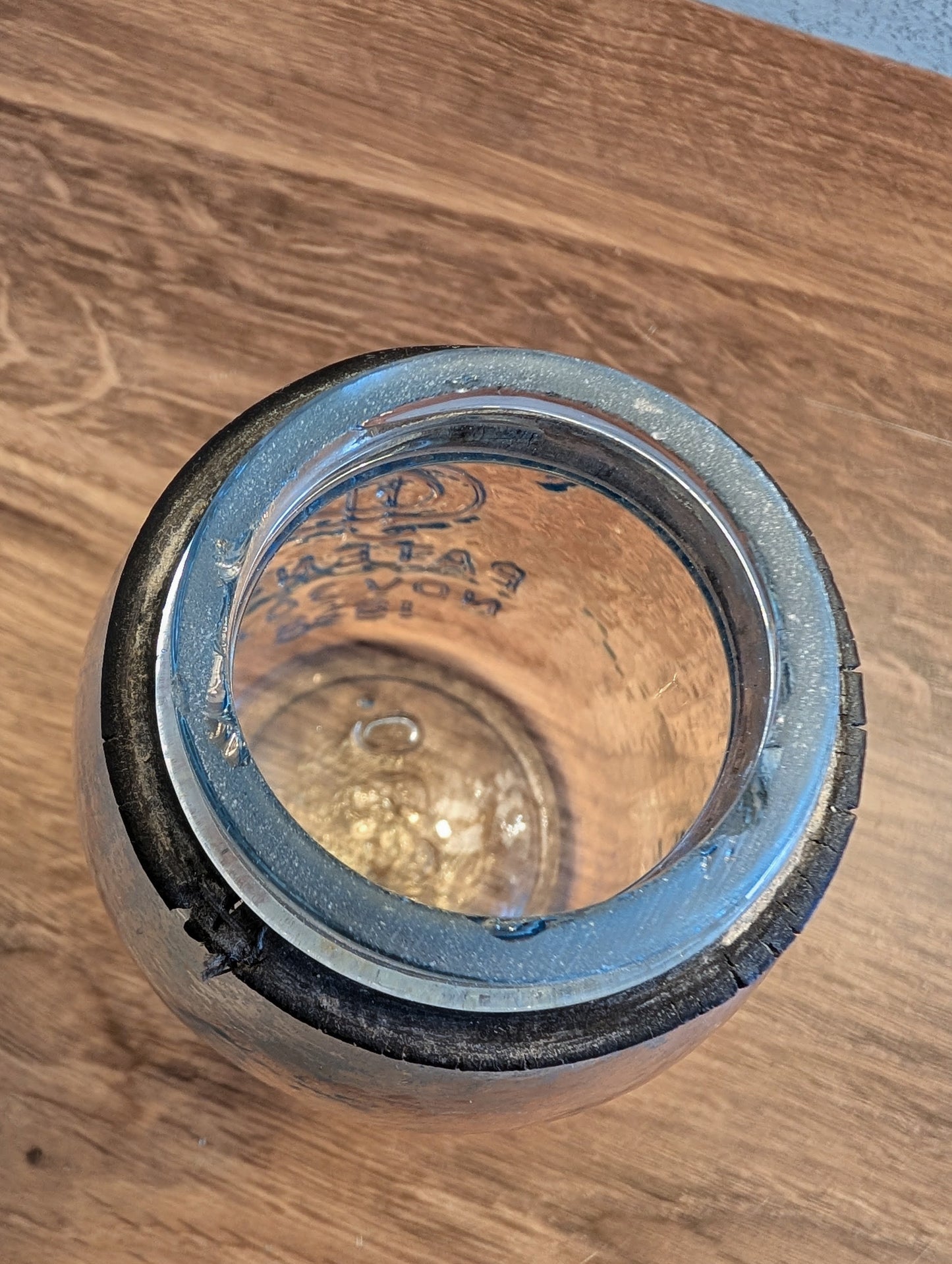 Antique Mason CFJ Co Midget Small Mouth Canning Jar