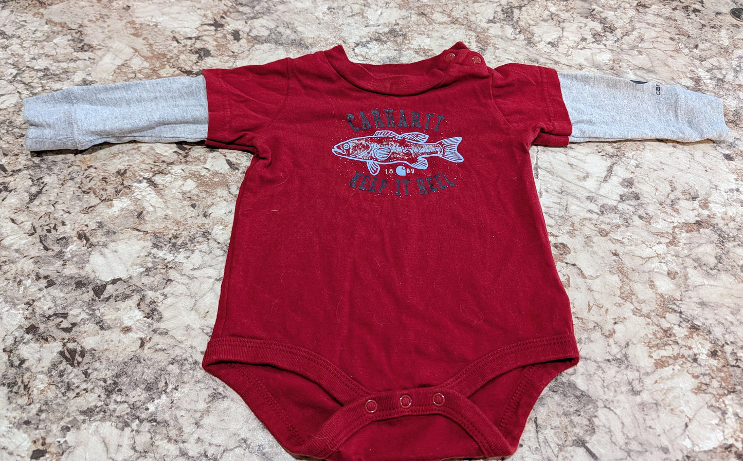 3 Baby Carhartt Onesies 6mos
