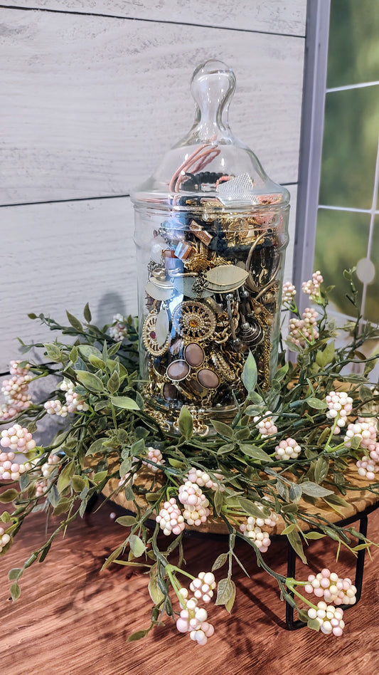 Clear Glass Apothecary Jar