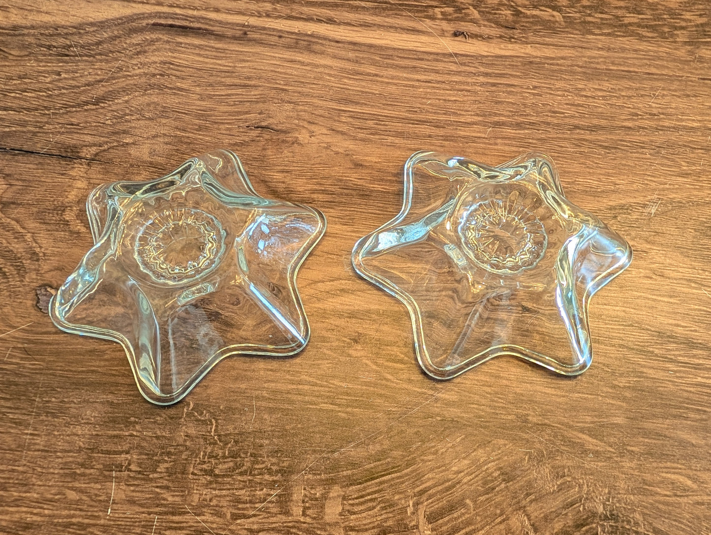 Anchor Hocking Vintage Star Candle Holders